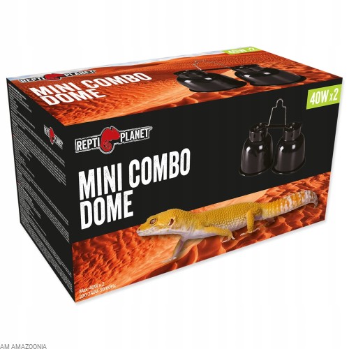 Repti Planet Mini Combo Dome PODWÓJNY Klosz z odbłyśnikiem 2x40W