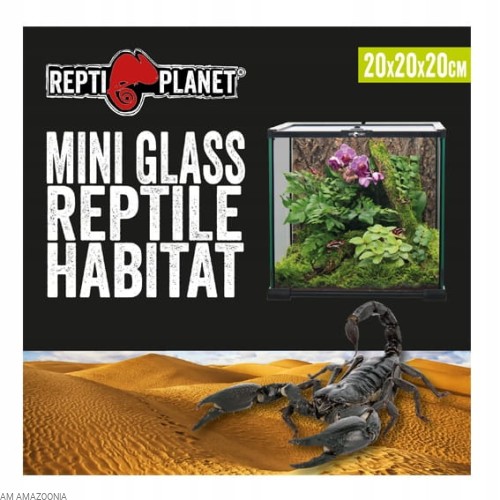 Repti Planet Terrarium szklane 20x20x20 cm