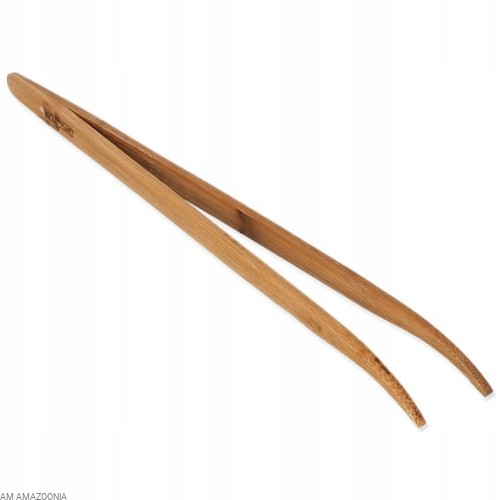 Repti Planet Bamboo Tweezers Pęseta terrarystyczna zagięta Bambusowa 28 cm