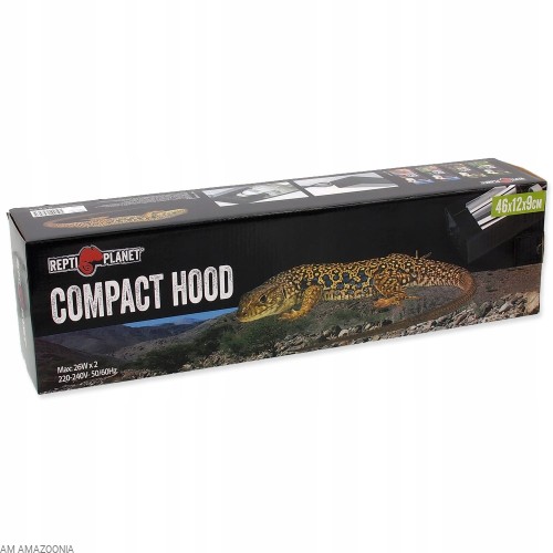 Repti Planet COMPACT HOOD oprawka oświetleniowa MAX 2x26W 46x12x9cm