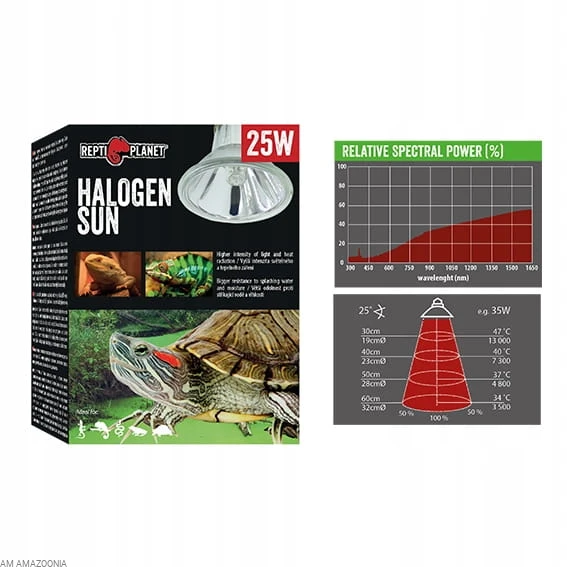 Repti Planet HALOGEN SUN Żarówka halogenowa 25 W