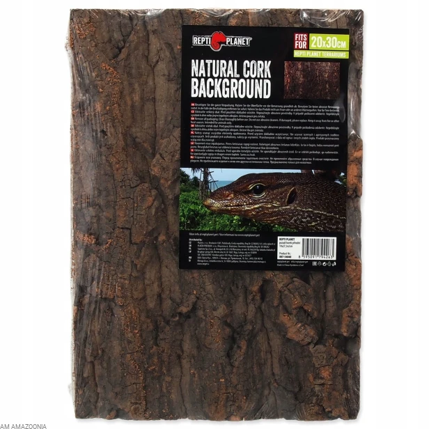 Repti Planet Tło z naturalnego korka do terrarium 20x30 cm