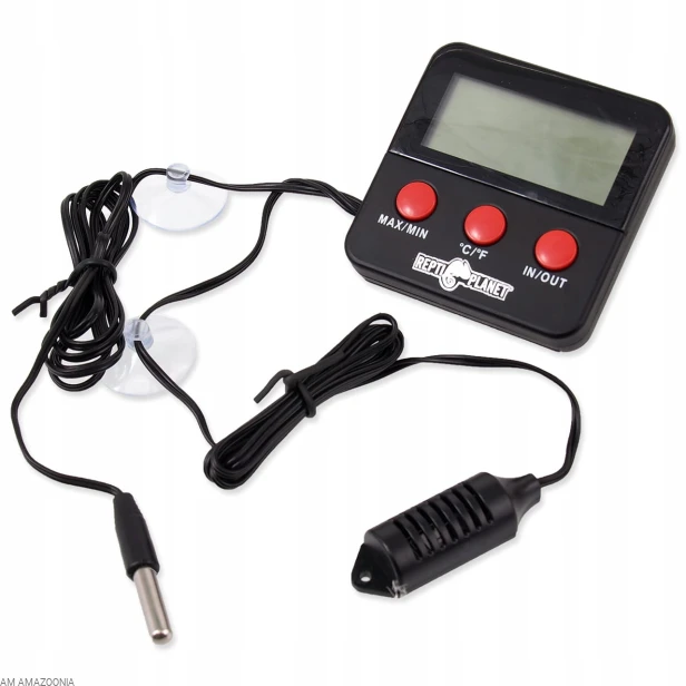 Repti Planet Digital Thermometer Hygrometer Termometr z higrometrem Z SONDĄ