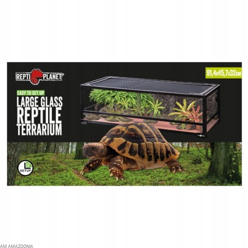 Repti Planet Terrarium PREMIUM Szklane Składane 90x45x30cm