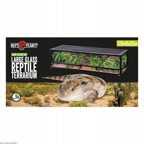 Repti Planet Terrarium PREMIUM Szklane Składane 120x45x32 cm