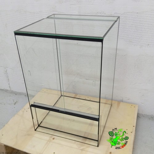 AM AMAZOONIA Terrarium szklane dla gekona orzęsionego 30 x 30 x 60 cm