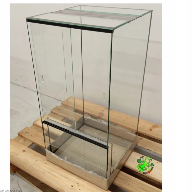 Terrarium szklane 40 x 40 x 80 cm