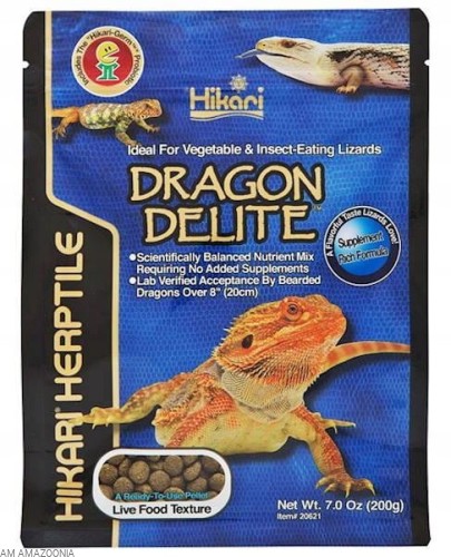 Hikari Dragon Delite granulat pokarm dla Agamy Brodatej 200g
