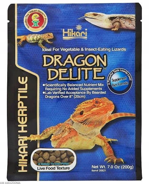 Hikari Dragon Delite granulat pokarm dla Agamy Brodatej 200g