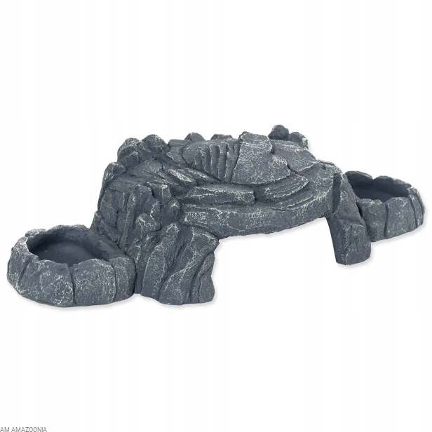 Repti Planet Kryjówka z dwiema magnetycznymi miskami 39x14,5x9,5cm
