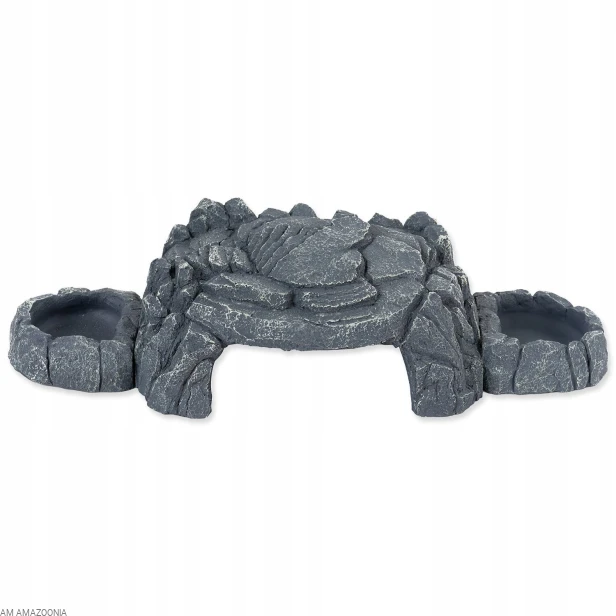 Repti Planet Kryjówka z dwiema magnetycznymi miskami 39x14,5x9,5cm