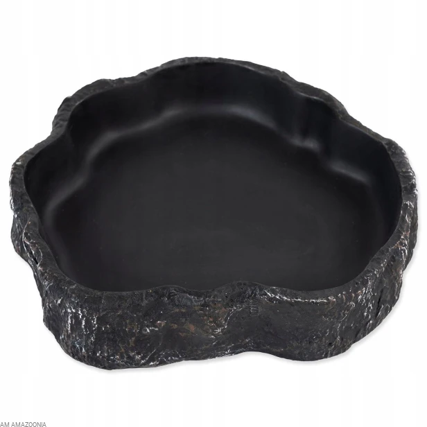 Repti Planet Miska miseczka do terrarium CZARNA 19 x 17,5 x 4 cm