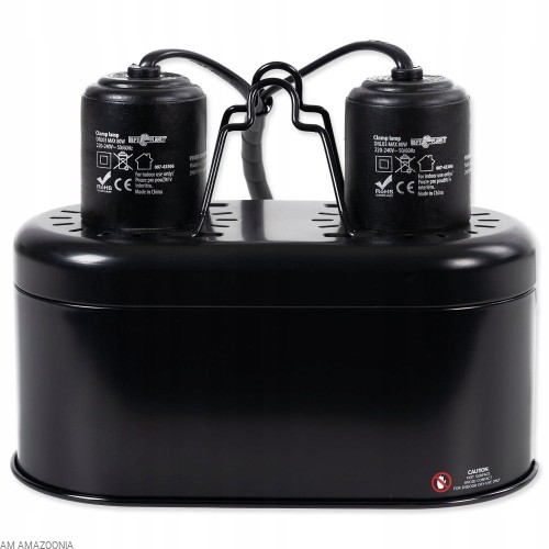 Repti Planet MINI DUAL DOME 2x40W Podwójny klosz na 2 żarówki gwint e27