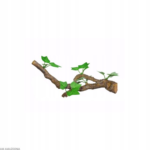 Terra Natura Gałąź z liśćmi ozdoba do terrarium 31 cm