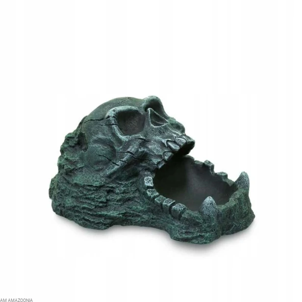 Terra Natura Kryjówka Czaszka z miską na pokarm, wodę ok 19 cm