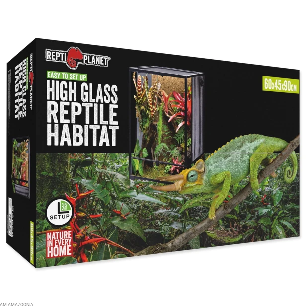 Repti Planet Terrarium szklane PREMIUM składane 60x45x90cm