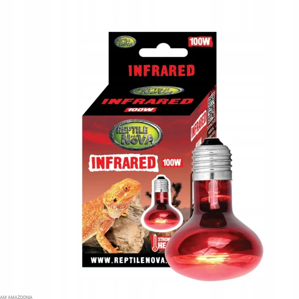 Reptile Nova Żarówka Grzewcza UVA Podczerwona Infrared 100W