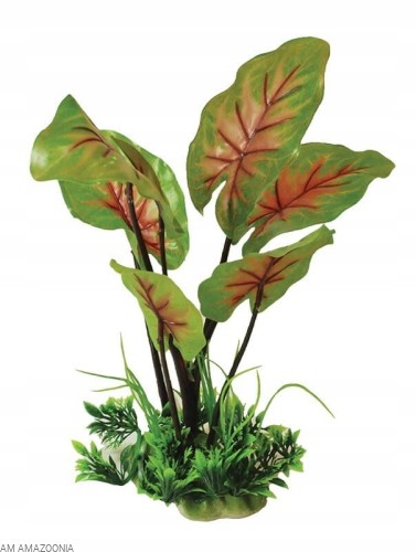 Sztuczna roślina stojąca wystrój terrarium 23 cm