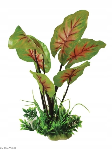 Sztuczna roślina stojąca wystrój terrarium 23 cm
