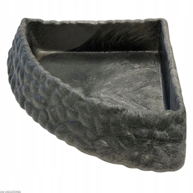REPTO DECO XL Głęboki BASEN dla węża Narożna miska 35 x 35 x 9 cm