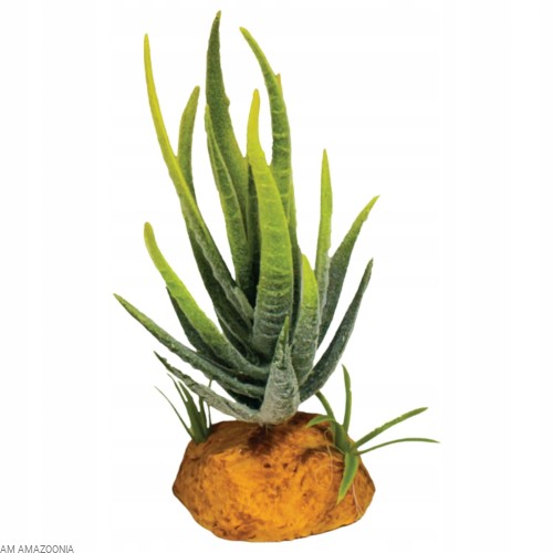 REPTO PLANT ALOE GREEN Sztuczny aloes, sukulent do terrarium MINI 6 x 11 cm