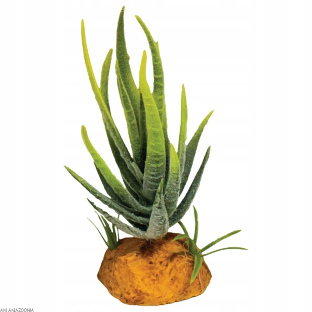 REPTO PLANT ALOE GREEN Sztuczny aloes, sukulent do terrarium MINI 6 x 11 cm