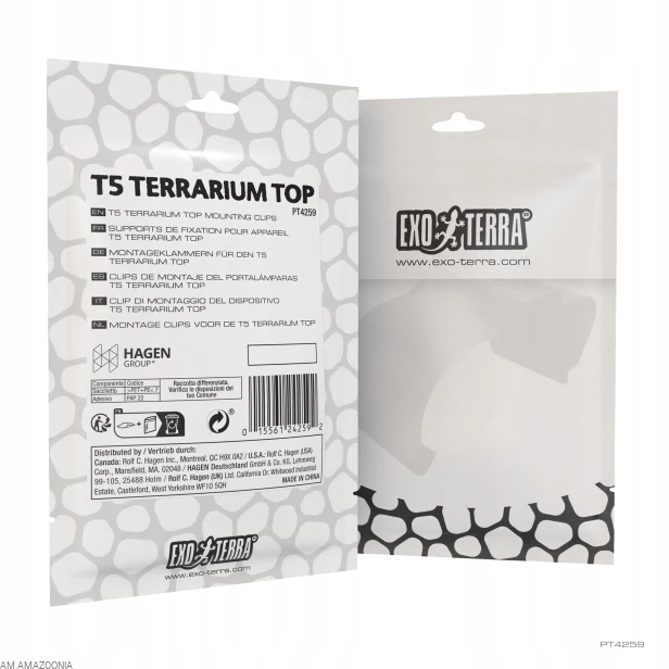Exo Terra Uchwyty montażowe do oprawy T5 Terrarium Top, 2szt