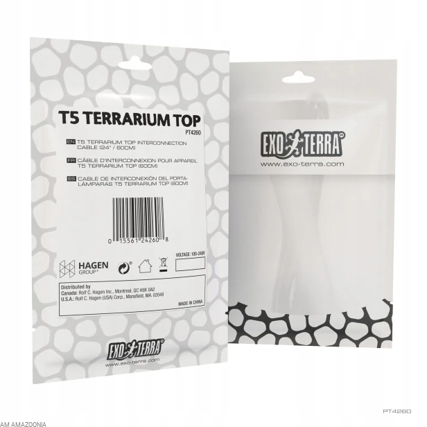 Exo Terra Kabel łączący do oprawy T5 Terrarium Top, 60 cm