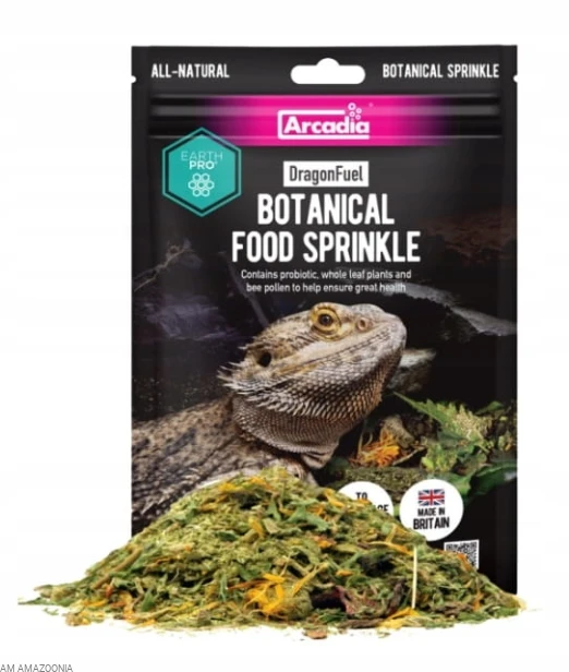 ARKADIA DragonFuel Pokarm Probiotyki, pyłek pszczeli dla agamy, żółwia 125g