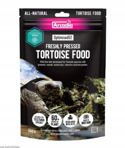 ARCADIA Earth Pro Optimsed52 Pokarm PREMIUM 100% NATURALNY dla Żółwi 500 g