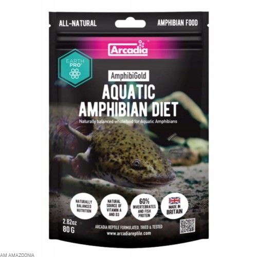 ARCADIA Kompletny pokarm dla płazów Amphibi Gold 80 g