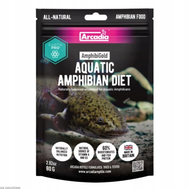 ARCADIA Kompletny pokarm dla płazów Amphibi Gold 80 g