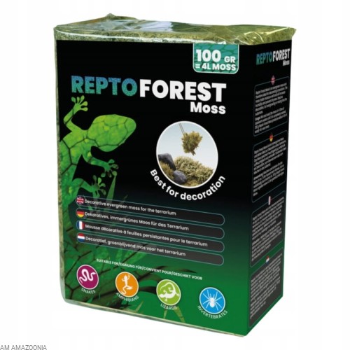 REPTO Forest Moss - sprasowany mech do terrarium 100g, 4L