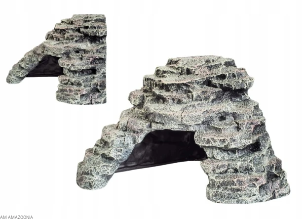 REPTO Narożna kryjówka S PREMIUM do terrarium, wyspa ciepła 20 x 19 x 13 cm