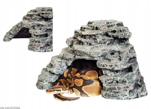 REPTO Narożna kryjówka L PREMIUM do terrarium wyspa ciepła 25 x 30 x 19,5cm