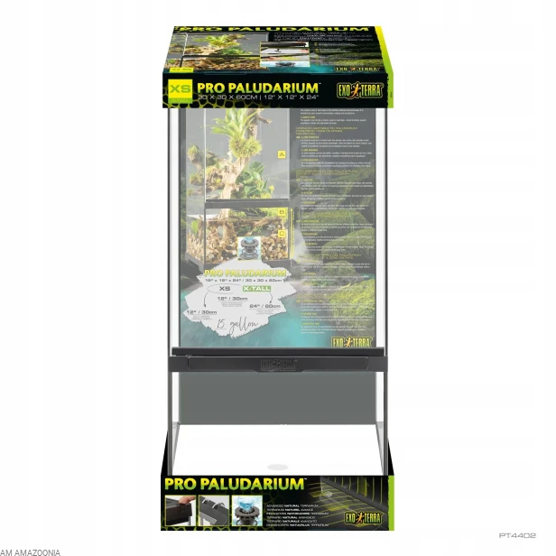 Exo Terra Paludarium PREMIUM Pro, XS, dla gekona orzęsionego 30x30x60cm