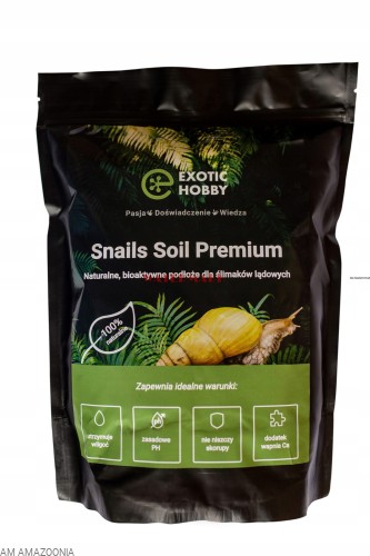Exotic Hobby Snails Soil Premium podłoże BIOAKTYWNE dla ślimaka 3 l
