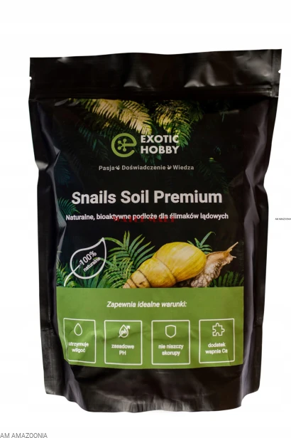 Exotic Hobby Snails Soil Premium podłoże BIOAKTYWNE dla ślimaka 3 l