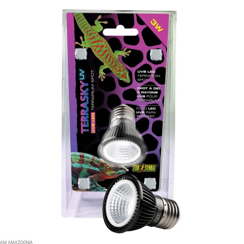 EXO TERRA Żarówka NANO UVB LED Spot 3W, do terrarium