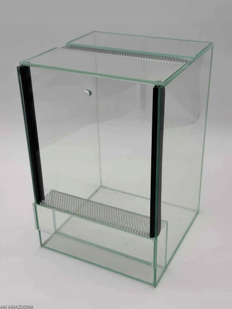 AM AMAZOONIA Terrarium szklane PREMIUM - gilotyna, dla ptasznika 20x20x40cm
