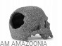 Happet Czaszka ludzka - wystrój terrarium akwarium grafit 15cm