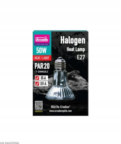 Arcadia Halogen Basking Spot Żarówka grzewcza - Halogen do terrarium 50W
