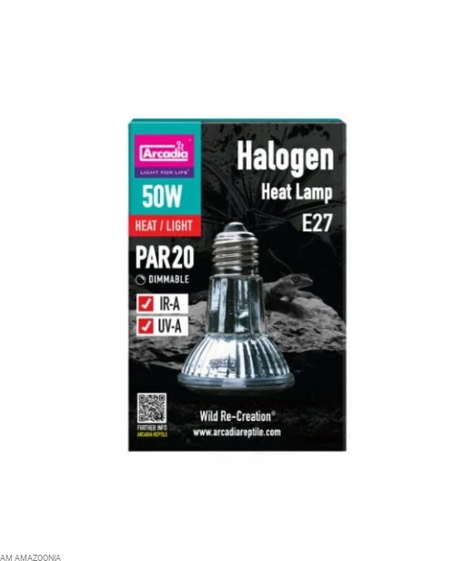 Arcadia Halogen Basking Spot Żarówka grzewcza - Halogen do terrarium 50W