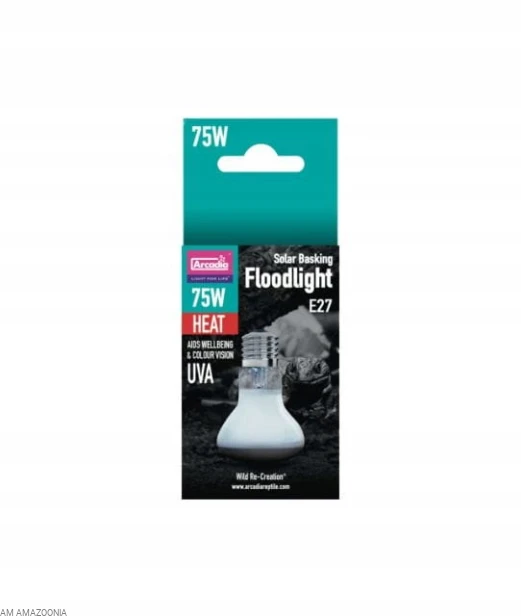 ARCADIA FLOODLIGHT - Żarówka grzewcza dla gadów 75W