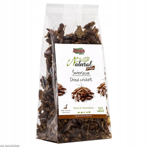 Alegia Natural Protein Świerszcze suszone, pokarm dla gadów 100g