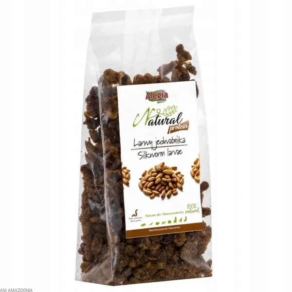 Alegia Natural Protein Larwy jedwabnika dla gadów, papug, gryzoni 100g