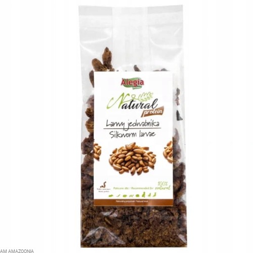 Alegia Natural Protein Larwy jedwabnika dla gadów, papug, gryzoni 100g