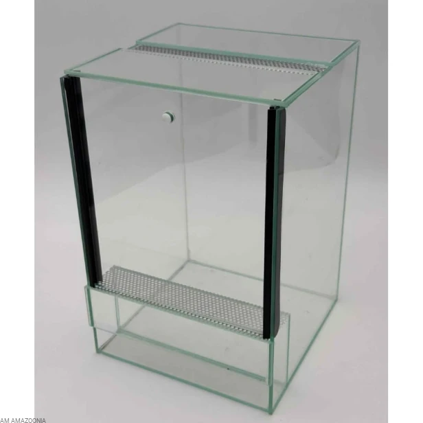 Terrarium szklane PREMIUM - gilotyna, dla ptasznika 20x20x30cm