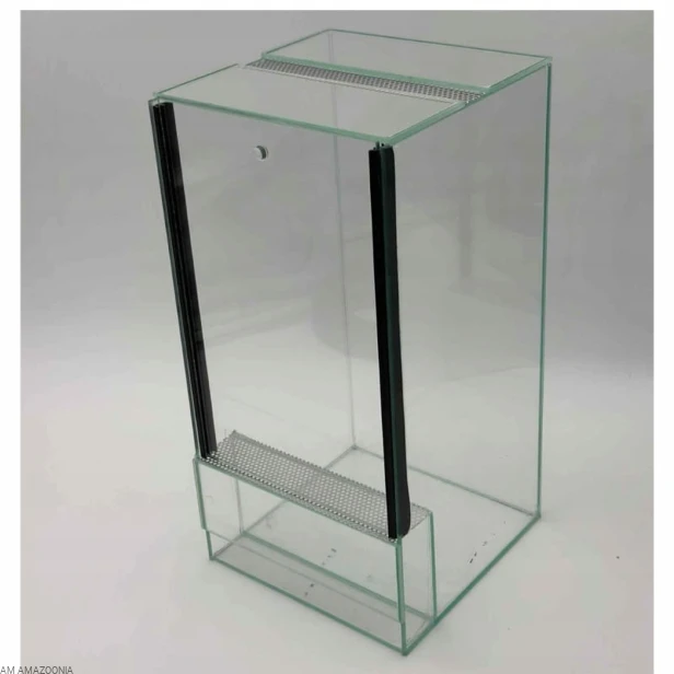 Terrarium szklane PREMIUM - gilotyna, dla ptasznika 20x20x30cm