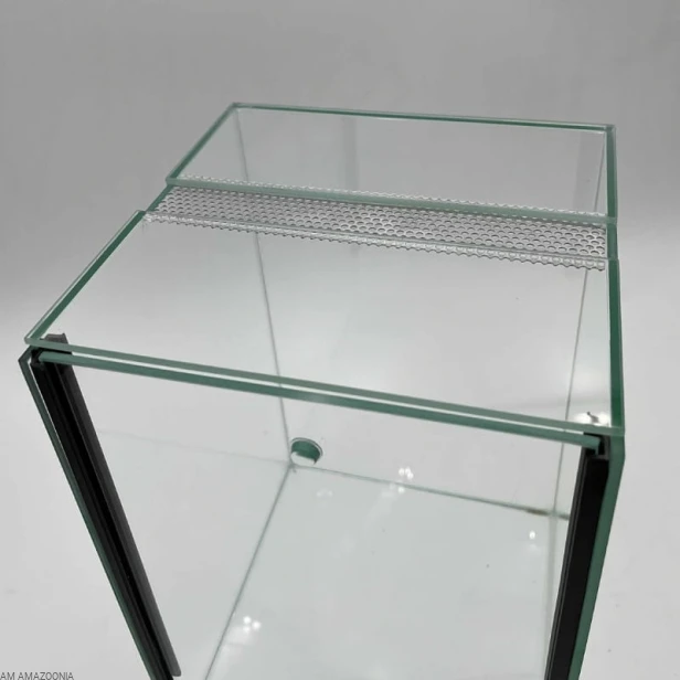 Terrarium szklane PREMIUM - gilotyna, dla ptasznika 20x20x30cm